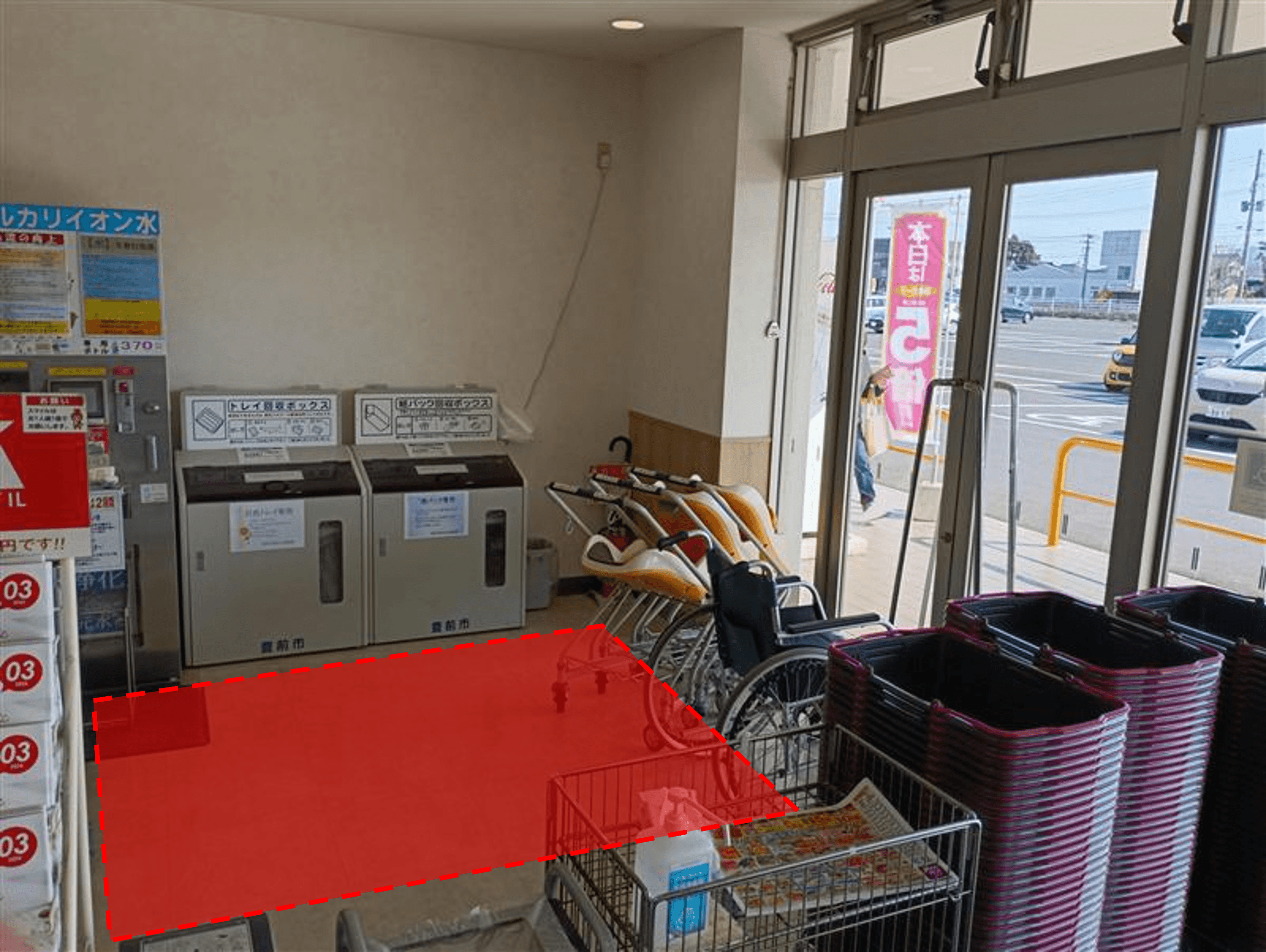 青果側風除室 物販や販促プロモーションにおすすめな催事イベントスペース