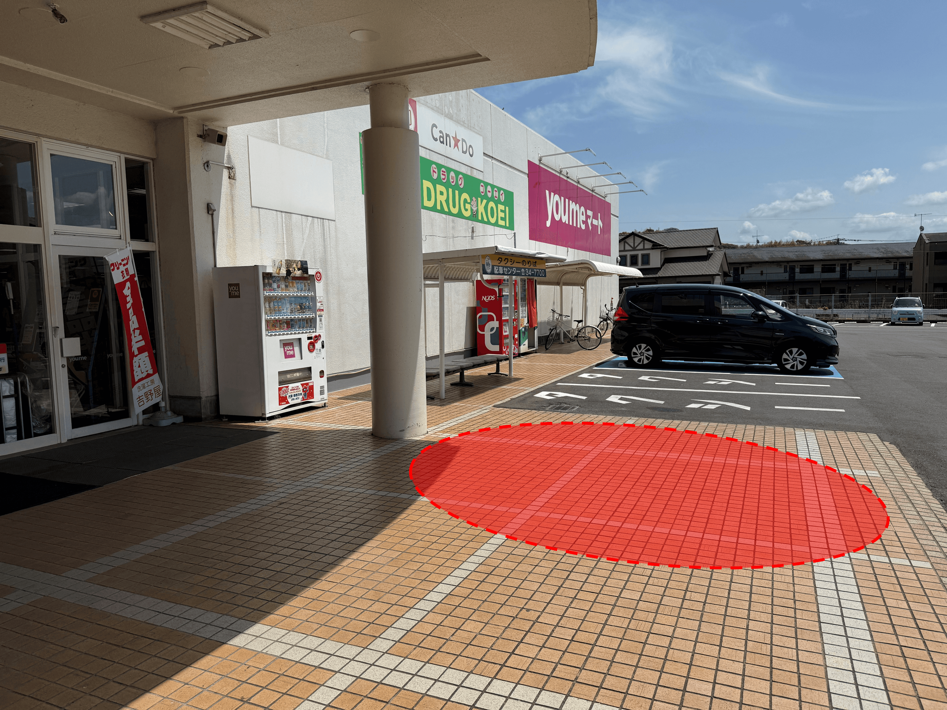 屋外軒先 キッチンカーや販促プロモーションにおすすめな催事イベントスペース2