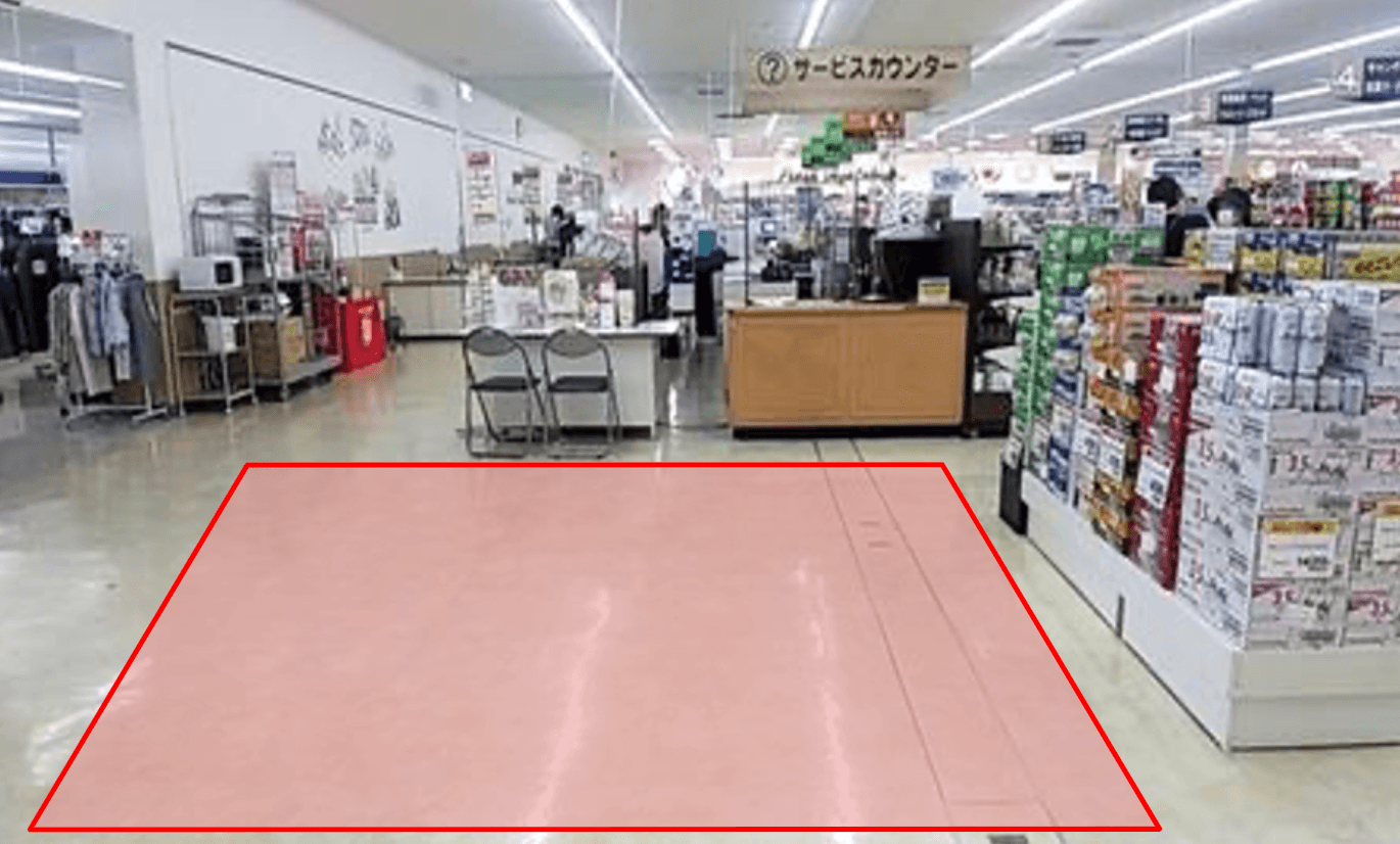 サービスカウンター横 物販のポップアップストアや販促プロモーションにおすすめな催事イベントスペース2