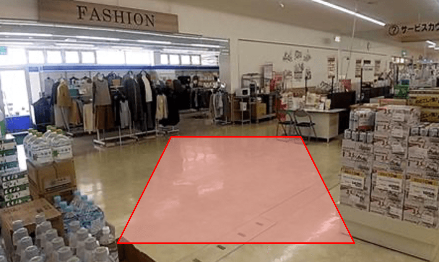 サービスカウンター横 物販のポップアップストアや販促プロモーションにおすすめな催事イベントスペース