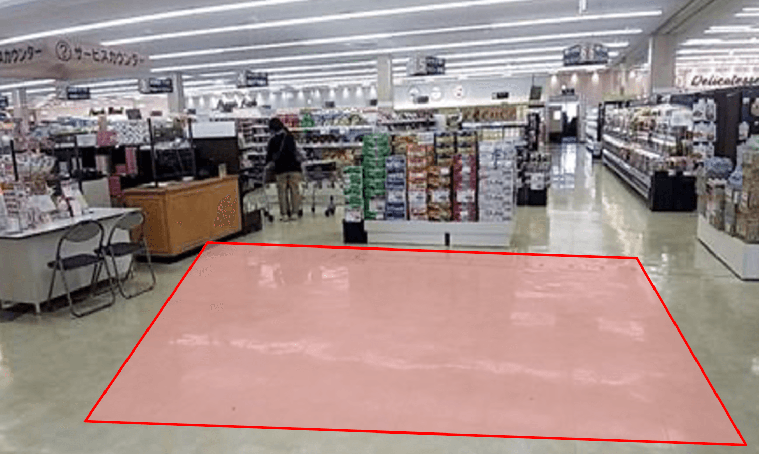 サービスカウンター横 物販のポップアップストアや販促プロモーションにおすすめな催事イベントスペース1