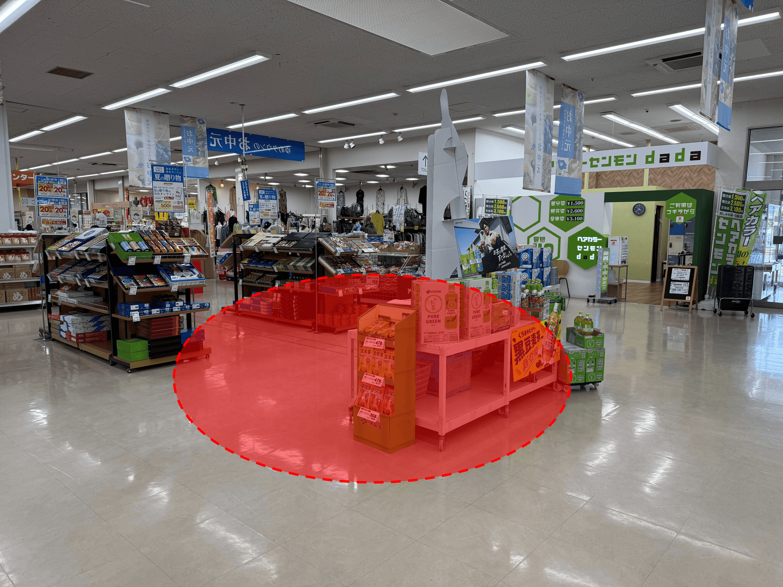 セリア側催事スペース 販促プロモーションや物販のポップアップストアにおすすめな催事イベントスペース