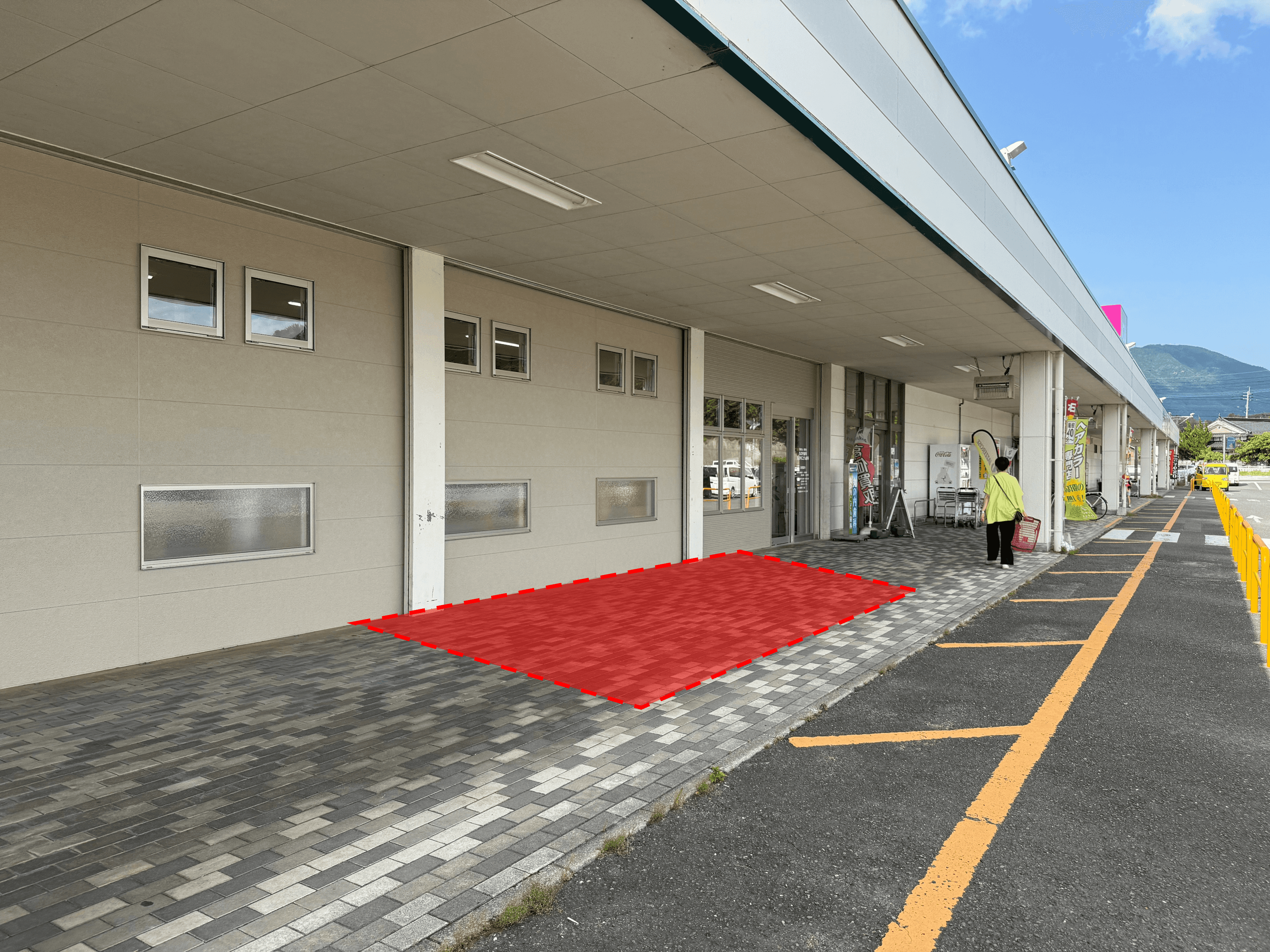 屋外軒先 販促プロモーションや物販のポップアップストアにおすすめな催事イベントスペース