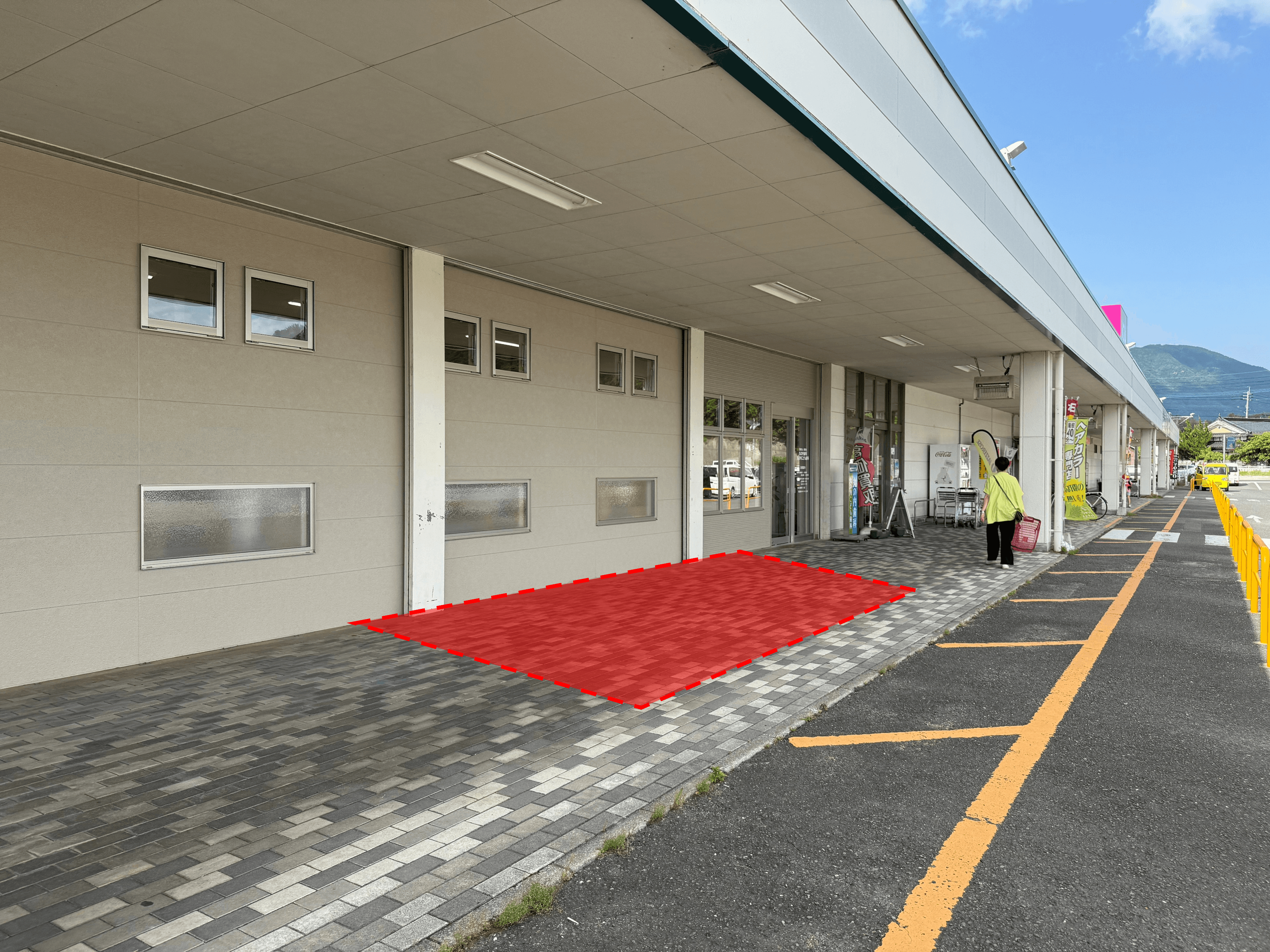 屋外軒先 販促プロモーションや物販のポップアップストアにおすすめな催事イベントスペース