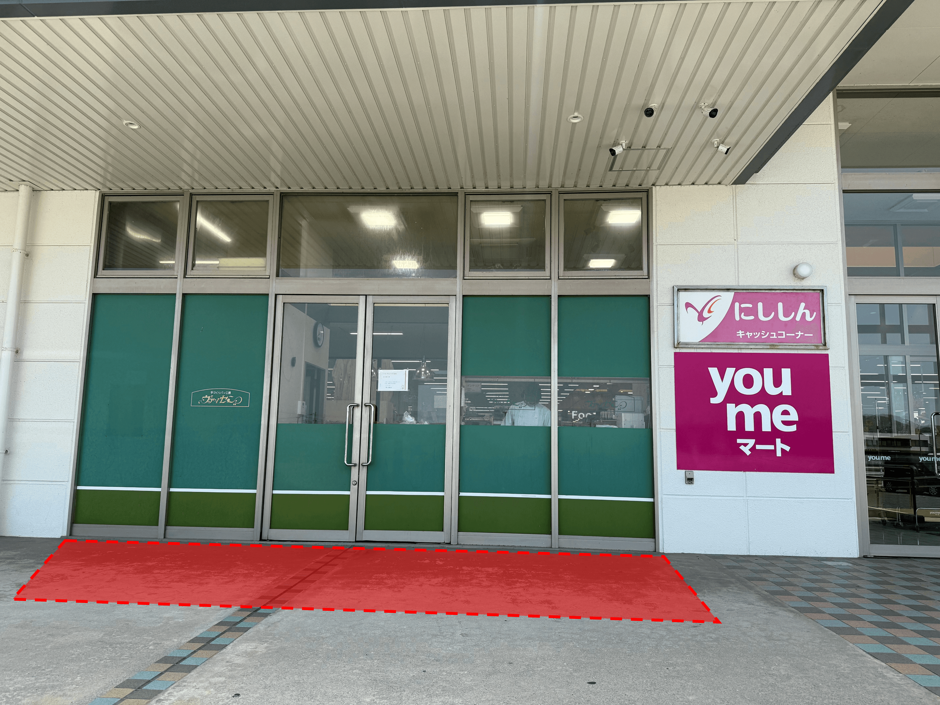 屋外軒先 物販・販促プロモーションにおすすめな催事イベントスペース1